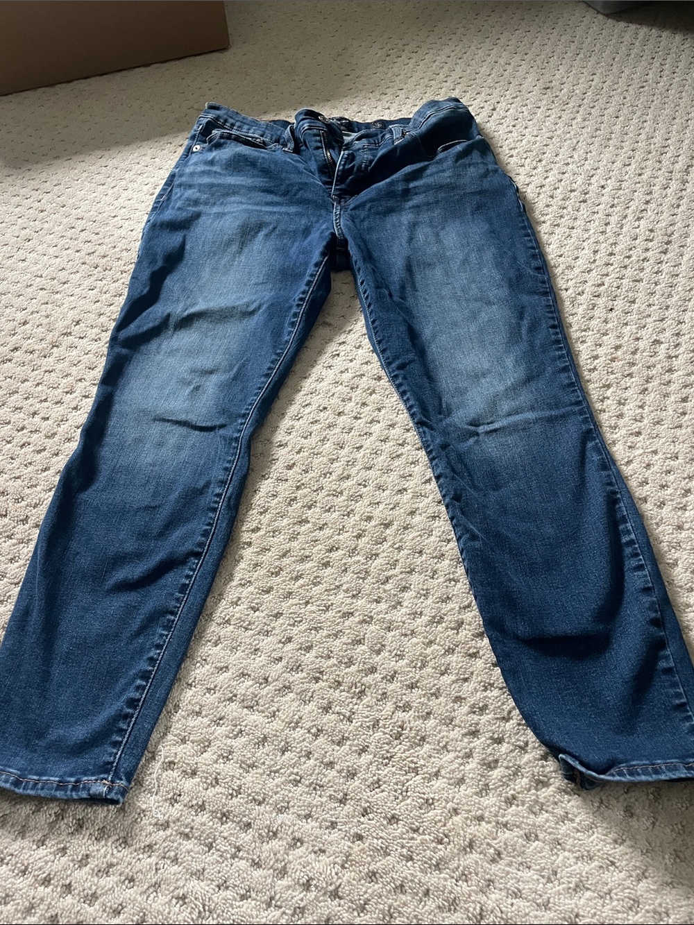 Lucky Brand Women's Straight Dark Blue Denim Jeans